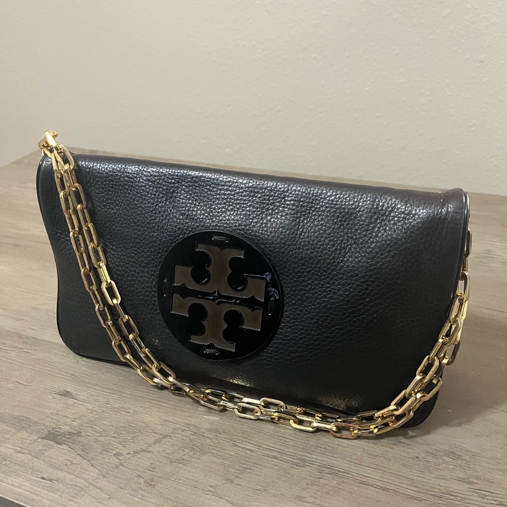 Tory Burch Leather Clutch/ Shoulder Bag